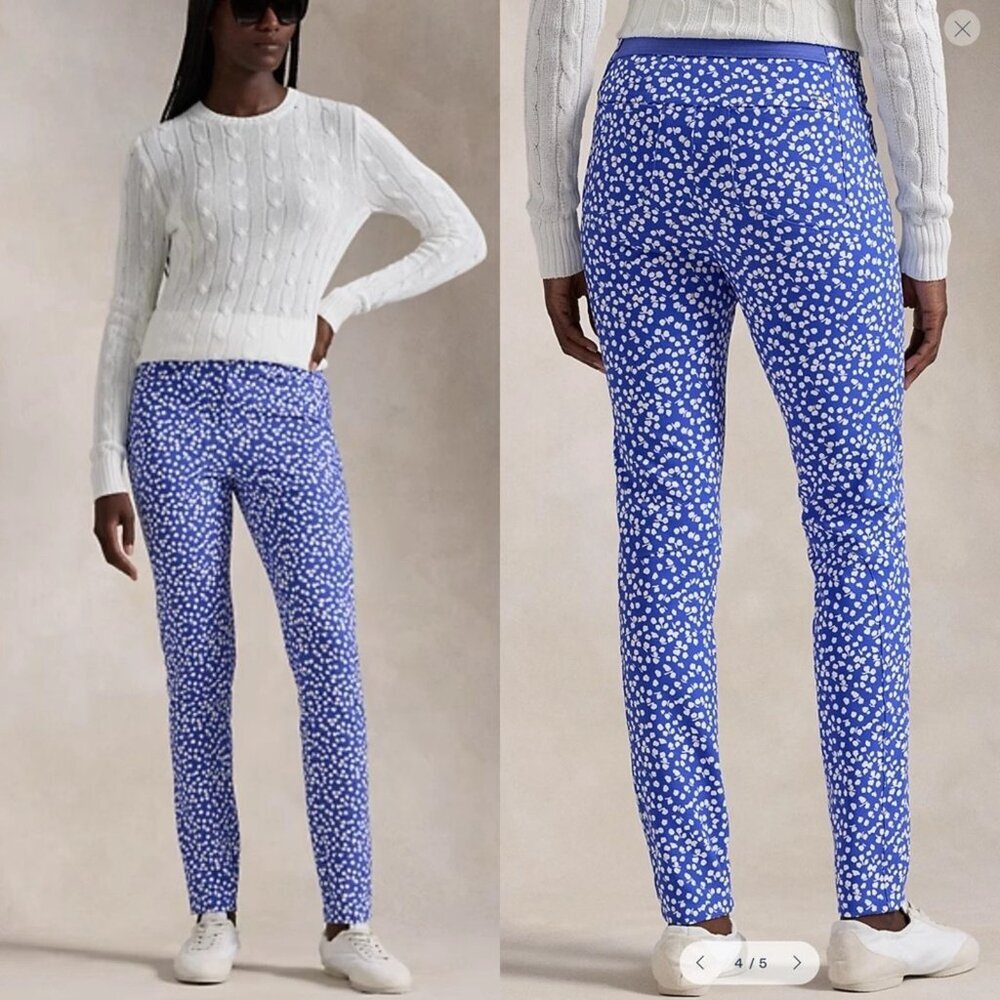NWT RLX Ralph Lauren Women's Eagle Golf Abstrct Rose Pant